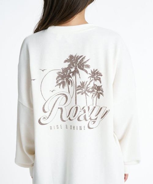 ROXY(ロキシー)の「ROXY RISE & SHINE ワッフルニット長袖Tシャツ ロンT 【2026年秋冬モデル】/ロキシー(Tシャツ/カットソー・レディース・ベージュ/パープル/ナチュラル/ブルー・MEDIUM/SMALL/LARGE)」の10枚目の写真