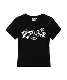 PONG SUGAR レディース スリムフィット 半袖Tシャツ 5 COLORS