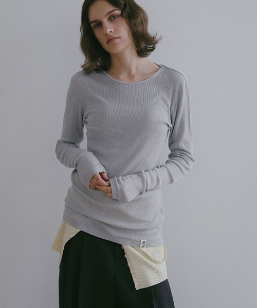 ETRE TOKYO(エトレトウキョウ)の「DEPENDREシアーロンTee(Tシャツ/カットソー・レディース・ブラック/アイボリー/グレー系その他/ホワイト・FREE)」の4枚目の写真
