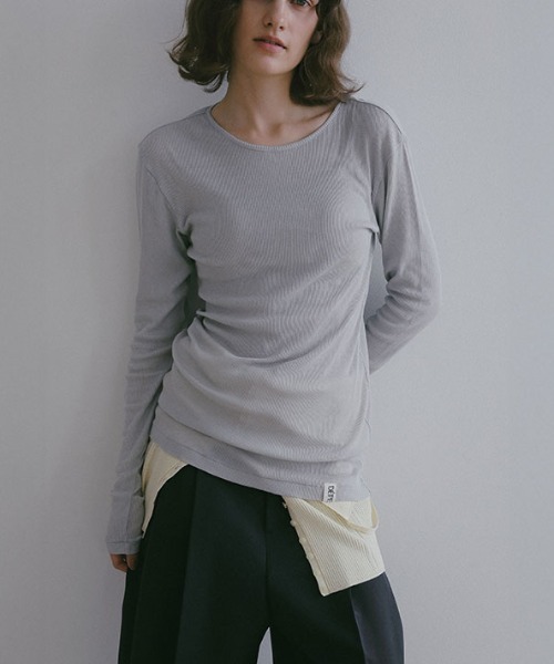 ETRE TOKYO(エトレトウキョウ)の「DEPENDREシアーロンTee(Tシャツ/カットソー・レディース・ブラック/アイボリー/グレー系その他/ホワイト・FREE)」の18枚目の写真