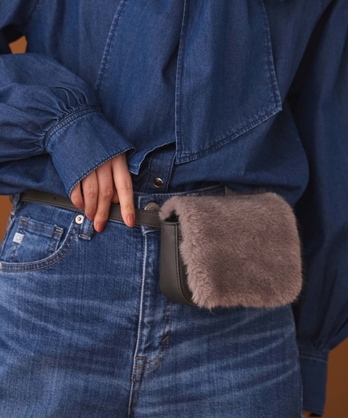 Gready Brilliant(グレディブリリアン)の「2Way Bag Belt(ベルト・レディース・ブラウン/グレー・FREE)」の1枚目の写真