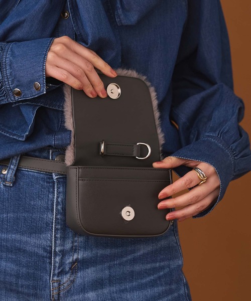 Gready Brilliant(グレディブリリアン)の「2Way Bag Belt(ベルト・レディース・ブラウン/グレー・FREE)」の4枚目の写真
