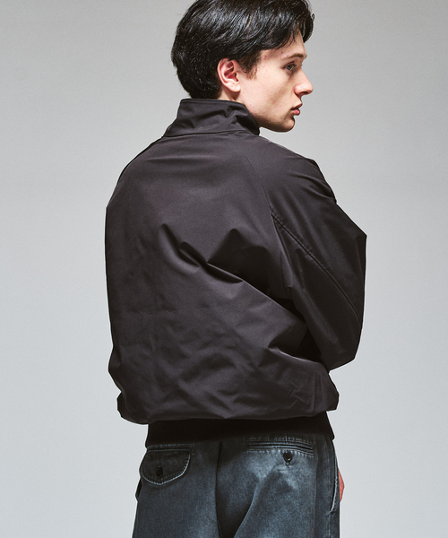 417 EDIFICE(フォーワンセブンエディフィス)の「ツイル ハリントンジャケット(ナイロンジャケット・メンズ・ブラック/ベージュ系その他/カーキ・LARGE/MEDIUM/SMALL)」の14枚目の写真