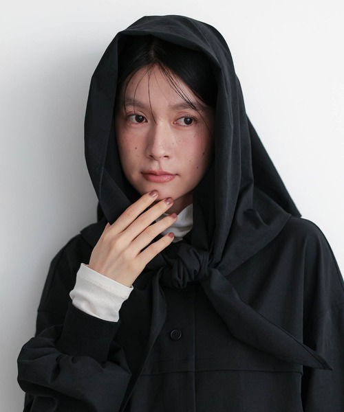 for/c(フォーシー)の「ストール付シャツアウター【サスティナブル】(その他アウター・レディース・ブラック/ベージュ・M/L)」の19枚目の写真