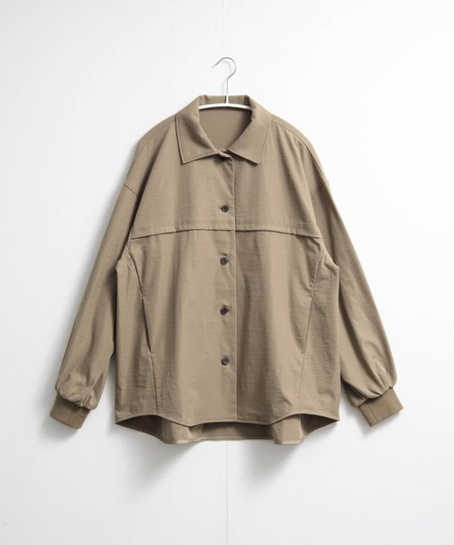 for/c(フォーシー)の「ストール付シャツアウター【サスティナブル】(その他アウター・レディース・ブラック/ベージュ・M/L)」の6枚目の写真