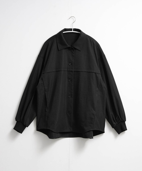 for/c(フォーシー)の「ストール付シャツアウター【サスティナブル】(その他アウター・レディース・ブラック/ベージュ・M/L)」の8枚目の写真