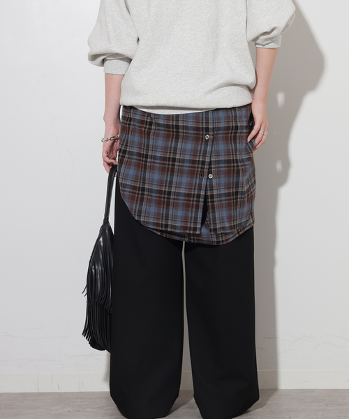 JOURNAL STANDARD relume(ジャーナルスタンダード レリューム)の「ドライカルゼタックイージーパンツ(スラックス・レディース・ブラック/ベージュ/ブラウン・38/36)」の9枚目の写真