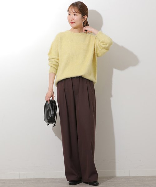 JOURNAL STANDARD relume(ジャーナルスタンダード レリューム)の「ドライカルゼタックイージーパンツ(スラックス・レディース・ブラック/ベージュ/ブラウン・38/36)」の10枚目の写真