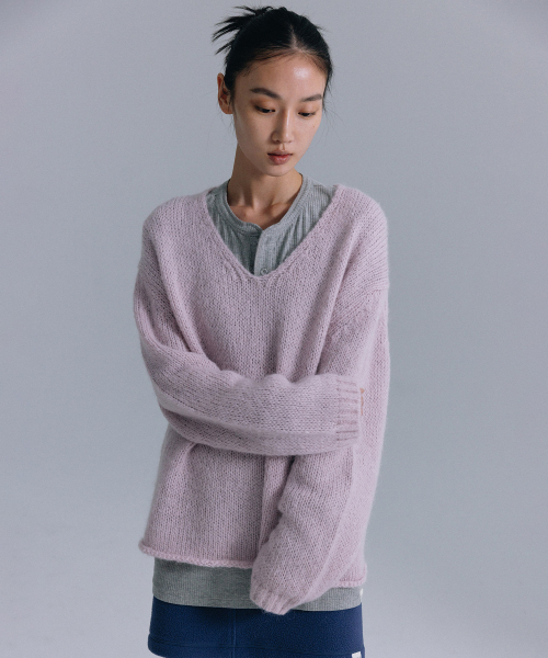 haag(ヘイグ)の「a deep V knit (pale pink)(ニット/セーター・レディース・その他・FREE)」の3枚目の写真