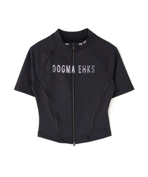 L.H.P(エルエイチピー)の「DOGMA EHKS/ドグマエークス/SPRAYED CYCLING JERSEY HALF SLEEVE TEE(Tシャツ/カットソー・レディース・ブラック・M)」の1枚目の写真