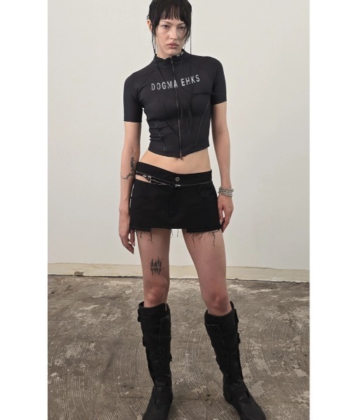 L.H.P(エルエイチピー)の「DOGMA EHKS/ドグマエークス/SPRAYED CYCLING JERSEY HALF SLEEVE TEE(Tシャツ/カットソー・レディース・ブラック・M)」の6枚目の写真