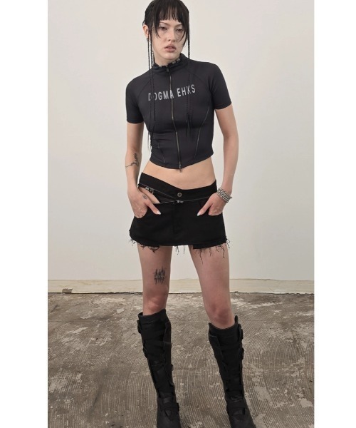 L.H.P(エルエイチピー)の「DOGMA EHKS/ドグマエークス/SPRAYED CYCLING JERSEY HALF SLEEVE TEE(Tシャツ/カットソー・レディース・ブラック・M)」の7枚目の写真