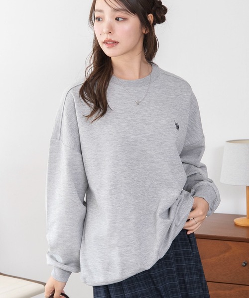 U.S. POLO ASSN.(ユーエスポロアッスン)の「WEGO/【26年秋冬新作】U.S.POLO ASSN.ダンボールスウェット(スウェット・レディース・アイボリー/杢グレー/ブラウン/ネイビー/ライトピンク/ダークグリーン・LARGE/MEDIUM/X-LARGE)」の9枚目の写真