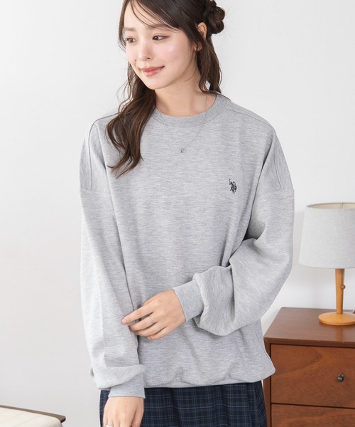 U.S. POLO ASSN.(ユーエスポロアッスン)の「WEGO/【26年秋冬新作】U.S.POLO ASSN.ダンボールスウェット(スウェット・レディース・アイボリー/杢グレー/ブラウン/ネイビー/ライトピンク/ダークグリーン・LARGE/MEDIUM/X-LARGE)」の10枚目の写真