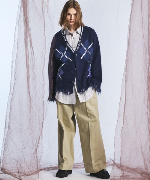 MAISON SPECIAL（メゾンスペシャル）の「《UNISEX》【イタリアンデッドストックファブリック】プライムオーバーレギュラーカラーシャツコート/【Italian Dead Stock Fabric】Prime-Over Regular Collar Shirt Coat【MAISON SPECIAL/メゾンスペシャル】（シャツ/ブラウス・メンズ・オレンジ/グレイッシュベージュ/ライトグリーン/ネイビー/レッド/カーキ/グレー/ライトグレー/ブルー・2/1/0）」の20枚目の写真