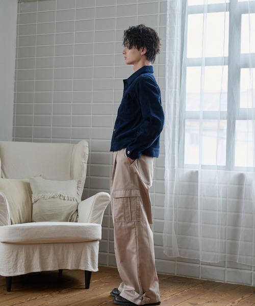 sedacle(セダクル)の「Vintage Corduroy Trucker Jacket/ヴィンテージ コーデュロイ トラッカージャケット(デニムジャケット・メンズ・ネイビー/キャメル・MEDIUM/LARGE/SMALL)」の21枚目の写真