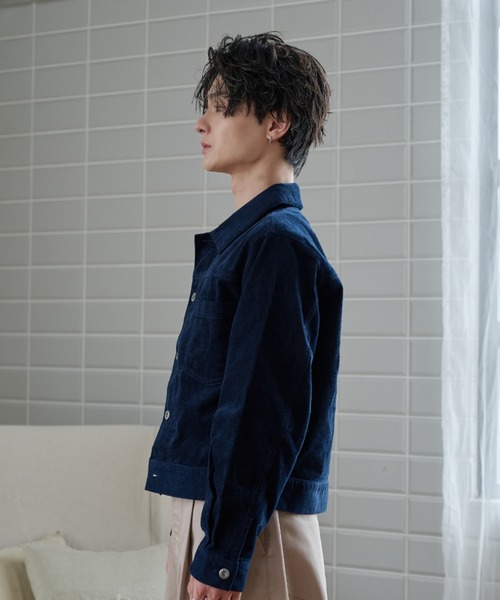 sedacle(セダクル)の「Vintage Corduroy Trucker Jacket/ヴィンテージ コーデュロイ トラッカージャケット(デニムジャケット・メンズ・ネイビー/キャメル・MEDIUM/LARGE/SMALL)」の17枚目の写真