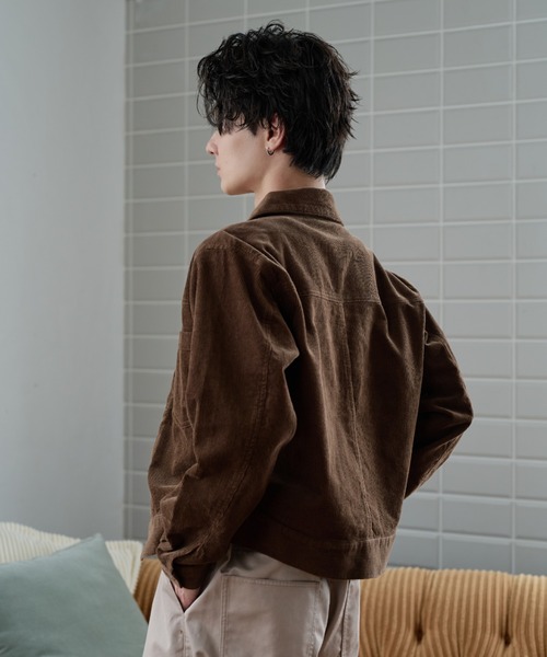 sedacle(セダクル)の「Vintage Corduroy Trucker Jacket/ヴィンテージ コーデュロイ トラッカージャケット(デニムジャケット・メンズ・ネイビー/キャメル・MEDIUM/LARGE/SMALL)」の7枚目の写真