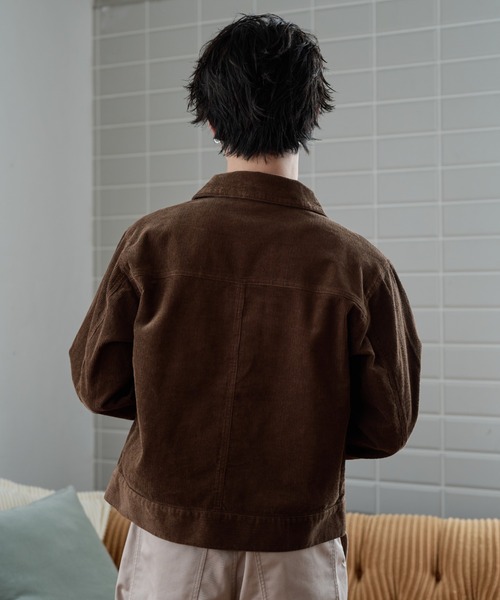 sedacle(セダクル)の「Vintage Corduroy Trucker Jacket/ヴィンテージ コーデュロイ トラッカージャケット(デニムジャケット・メンズ・ネイビー/キャメル・MEDIUM/LARGE/SMALL)」の8枚目の写真