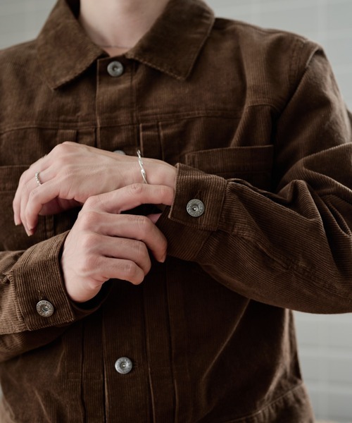 sedacle(セダクル)の「Vintage Corduroy Trucker Jacket/ヴィンテージ コーデュロイ トラッカージャケット(デニムジャケット・メンズ・ネイビー/キャメル・MEDIUM/LARGE/SMALL)」の14枚目の写真