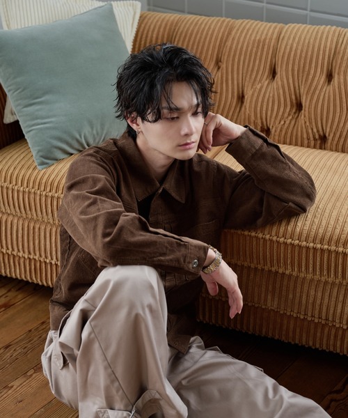 sedacle(セダクル)の「Vintage Corduroy Trucker Jacket/ヴィンテージ コーデュロイ トラッカージャケット(デニムジャケット・メンズ・ネイビー/キャメル・MEDIUM/LARGE/SMALL)」の15枚目の写真
