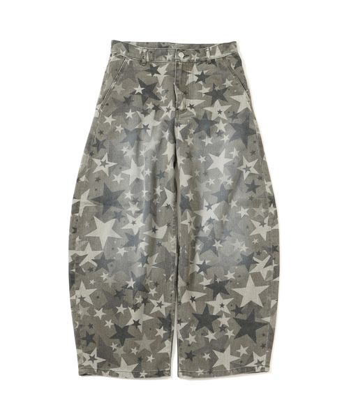 JOINT WORKS（ジョイントワークス）の「スターカモ パターン カーブパンツ / J STAR CAMO PATTERN CURVE PT（デニムパンツ・レディース・ベージュ系その他/オリーブ・LARGE/MEDIUM）」の2枚目の写真