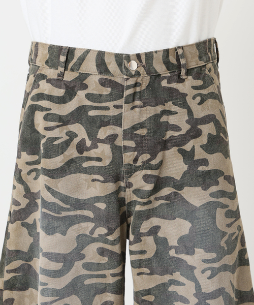 JOINT WORKS（ジョイントワークス）の「スターカモ パターン カーブパンツ / J STAR CAMO PATTERN CURVE PT（デニムパンツ・レディース・ベージュ系その他/オリーブ・LARGE/MEDIUM）」の8枚目の写真
