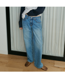 Low rise denim pants [FRFA05DP02]_Blue
