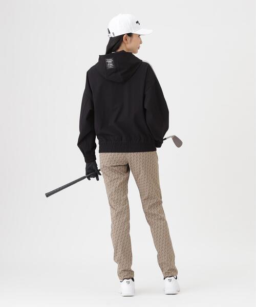 MASTER BUNNY EDITION(マスターバニーエディション)の「ドビー凹凸ストライプフーディプルオーバー (WOMENS)(ブルゾン・レディース・ブラウン/ブラック・MEDIUM/LARGE/SMALL)」の6枚目の写真
