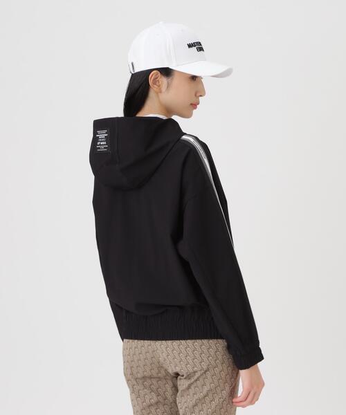 MASTER BUNNY EDITION(マスターバニーエディション)の「ドビー凹凸ストライプフーディプルオーバー (WOMENS)(ブルゾン・レディース・ブラウン/ブラック・MEDIUM/LARGE/SMALL)」の8枚目の写真