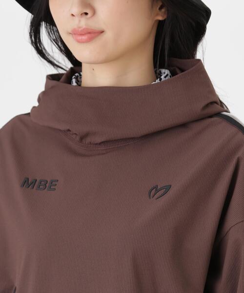 MASTER BUNNY EDITION(マスターバニーエディション)の「ドビー凹凸ストライプフーディプルオーバー (WOMENS)(ブルゾン・レディース・ブラウン/ブラック・MEDIUM/LARGE/SMALL)」の18枚目の写真