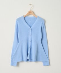 【WEB限定】Vネックペプラムカーディガン