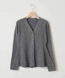 【WEB限定】Vネックペプラムカーディガン