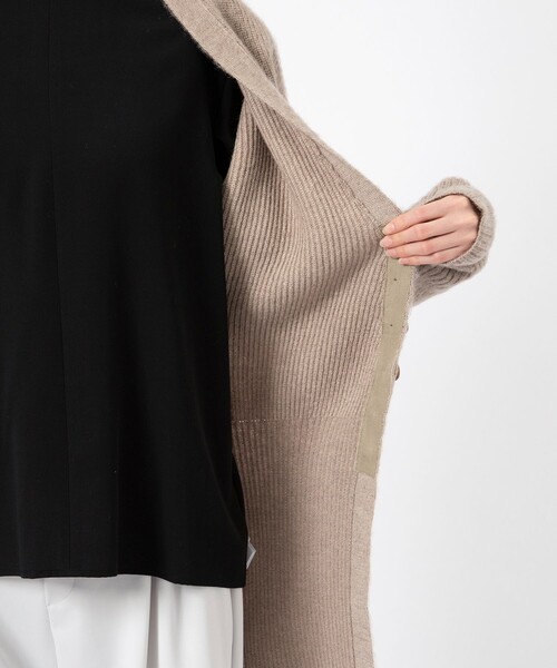 AKIRANAKA(アキラナカ)の「【AKIRANAKA/アキラナカ】Greer mohair knit cardigan/モヘアニットカーディガン(カーディガン/ボレロ・レディース・ベージュ・1)」の4枚目の写真
