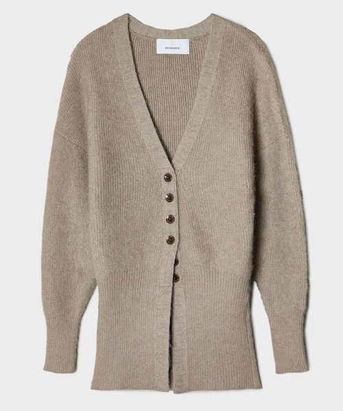 AKIRANAKA(アキラナカ)の「【AKIRANAKA/アキラナカ】Greer mohair knit cardigan/モヘアニットカーディガン(カーディガン/ボレロ・レディース・ベージュ・1)」の1枚目の写真