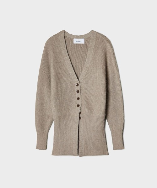 AKIRANAKA(アキラナカ)の「【AKIRANAKA/アキラナカ】Greer mohair knit cardigan/モヘアニットカーディガン(カーディガン/ボレロ・レディース・ベージュ・1)」の2枚目の写真
