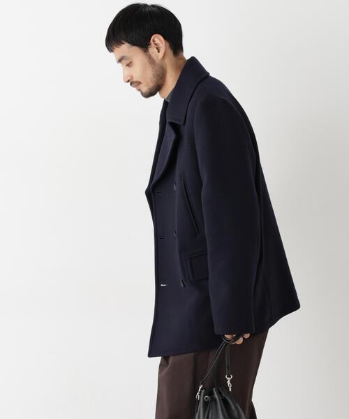 NANO universe(ナノユニバース)の「「NEW ON COAT」ウール/NショートPコート(ピーコート・メンズ・ネイビー/チャコール・L/S/M)」の12枚目の写真