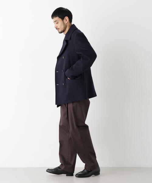 NANO universe(ナノユニバース)の「「NEW ON COAT」ウール/NショートPコート(ピーコート・メンズ・ネイビー/チャコール・L/S/M)」の16枚目の写真