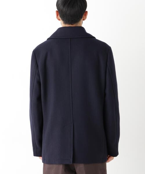 NANO universe(ナノユニバース)の「「NEW ON COAT」ウール/NショートPコート(ピーコート・メンズ・ネイビー/チャコール・L/S/M)」の19枚目の写真