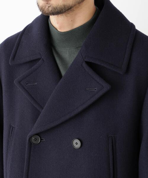 NANO universe(ナノユニバース)の「「NEW ON COAT」ウール/NショートPコート(ピーコート・メンズ・ネイビー/チャコール・L/S/M)」の21枚目の写真