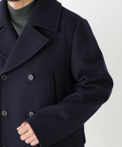 NANO universe(ナノユニバース)の「「NEW ON COAT」ウール/NショートPコート(ピーコート・メンズ・ネイビー/チャコール・L/S/M)」の22枚目の写真