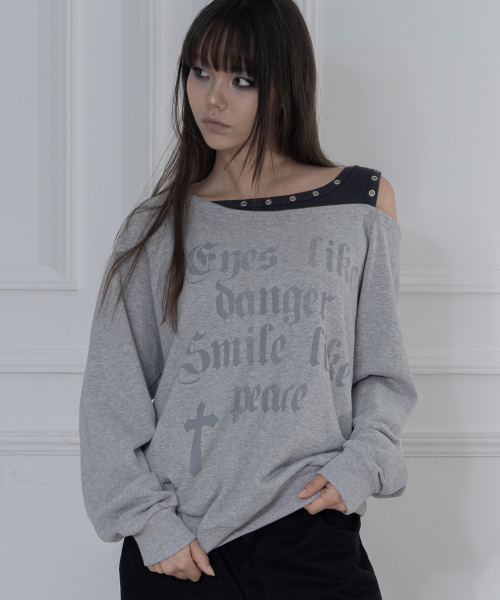 FANCY CLUB(ファンシークラブ)の「ロジェリー NOIRER スウェットシャツ (MELANGE GRAY) F26ZB016(スウェット・レディース・その他・FREE)」の2枚目の写真
