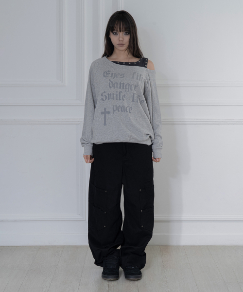 FANCY CLUB(ファンシークラブ)の「ロジェリー NOIRER スウェットシャツ (MELANGE GRAY) F26ZB016(スウェット・レディース・その他・FREE)」の4枚目の写真