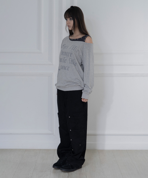 FANCY CLUB(ファンシークラブ)の「ロジェリー NOIRER スウェットシャツ (MELANGE GRAY) F26ZB016(スウェット・レディース・その他・FREE)」の5枚目の写真