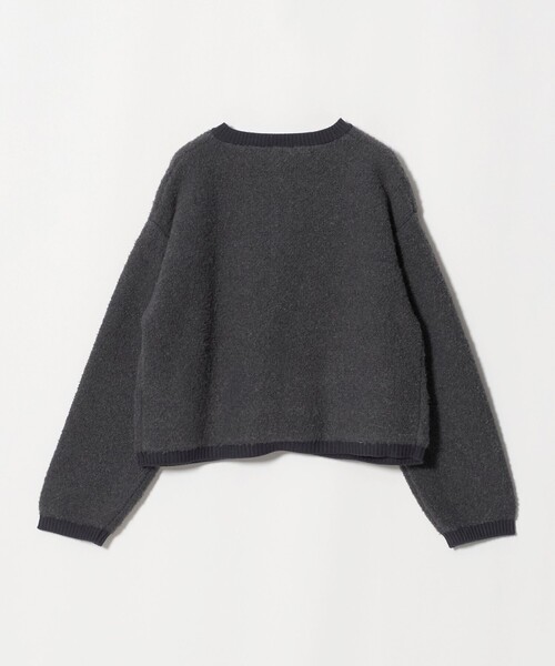 A DAY IN THE LIFE UNITED ARROWS(アデイインザライフユナイテッドアローズ)の「ループヤーン メタルボタン カーディガン <A DAY IN THE LIFE>(カーディガン/ボレロ・レディース・ダークグレー/ライム/ナチュラル/オフホワイト・FREE)」の10枚目の写真