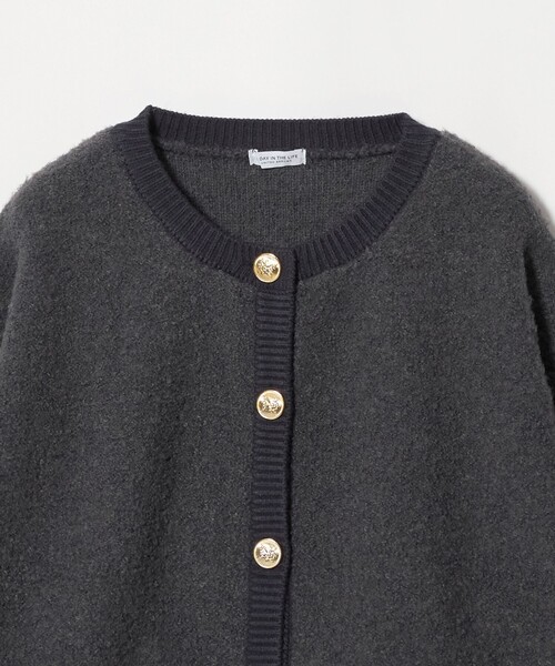 A DAY IN THE LIFE UNITED ARROWS(アデイインザライフユナイテッドアローズ)の「ループヤーン メタルボタン カーディガン <A DAY IN THE LIFE>(カーディガン/ボレロ・レディース・ダークグレー/ライム/ナチュラル/オフホワイト・FREE)」の11枚目の写真