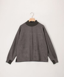 MICO COULIER | 《セットアップ対応》異素材切替バックニットスエードプルオーバー(Tシャツ/カットソー)
