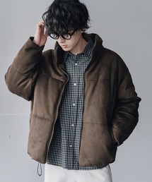 Rocky Monroe（ロッキーモンロー）の「新色追加 ダウンフェザー×機能性中綿ファイバーダウン オーバーサイズDEWSPOスエードハイブリッドジャケット（ダウンジャケット/コート）」
