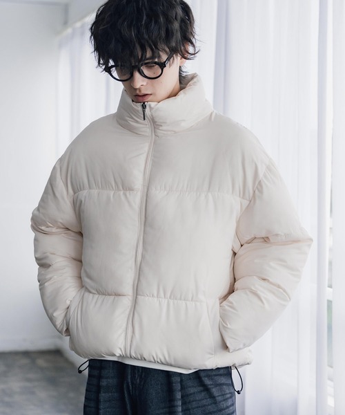 Rocky Monroe(ロッキーモンロー)の「新色追加 ダウンフェザー×機能性中綿ファイバーダウン オーバーサイズDEWSPOスエードハイブリッドジャケット(ダウンジャケット/コート・メンズ・ブラック/チャコール/グレー/ネイビー/オフホワイト/ブラック系/ブラウン/チャコールグレー・L/XL/M)」の2枚目の写真