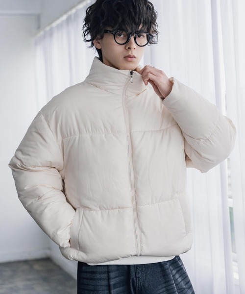 Rocky Monroe(ロッキーモンロー)の「新色追加 ダウンフェザー×機能性中綿ファイバーダウン オーバーサイズDEWSPOスエードハイブリッドジャケット(ダウンジャケット/コート・メンズ・ブラック/チャコール/グレー/ネイビー/オフホワイト/ブラック系/ブラウン/チャコールグレー・L/XL/M)」の17枚目の写真